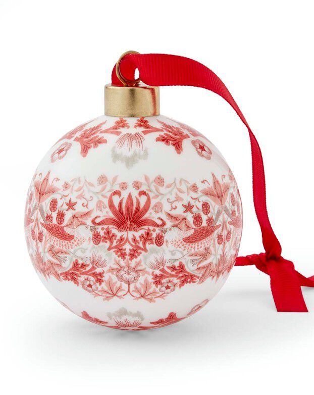Morris & Co. Strawberry Thief Bauble